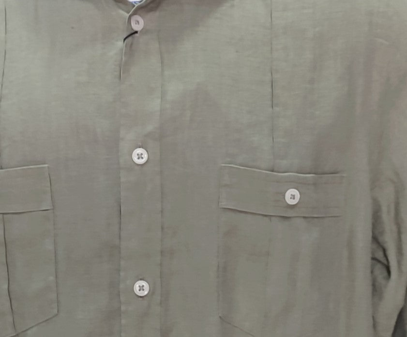 GUAYABERA VERDE MILITAR