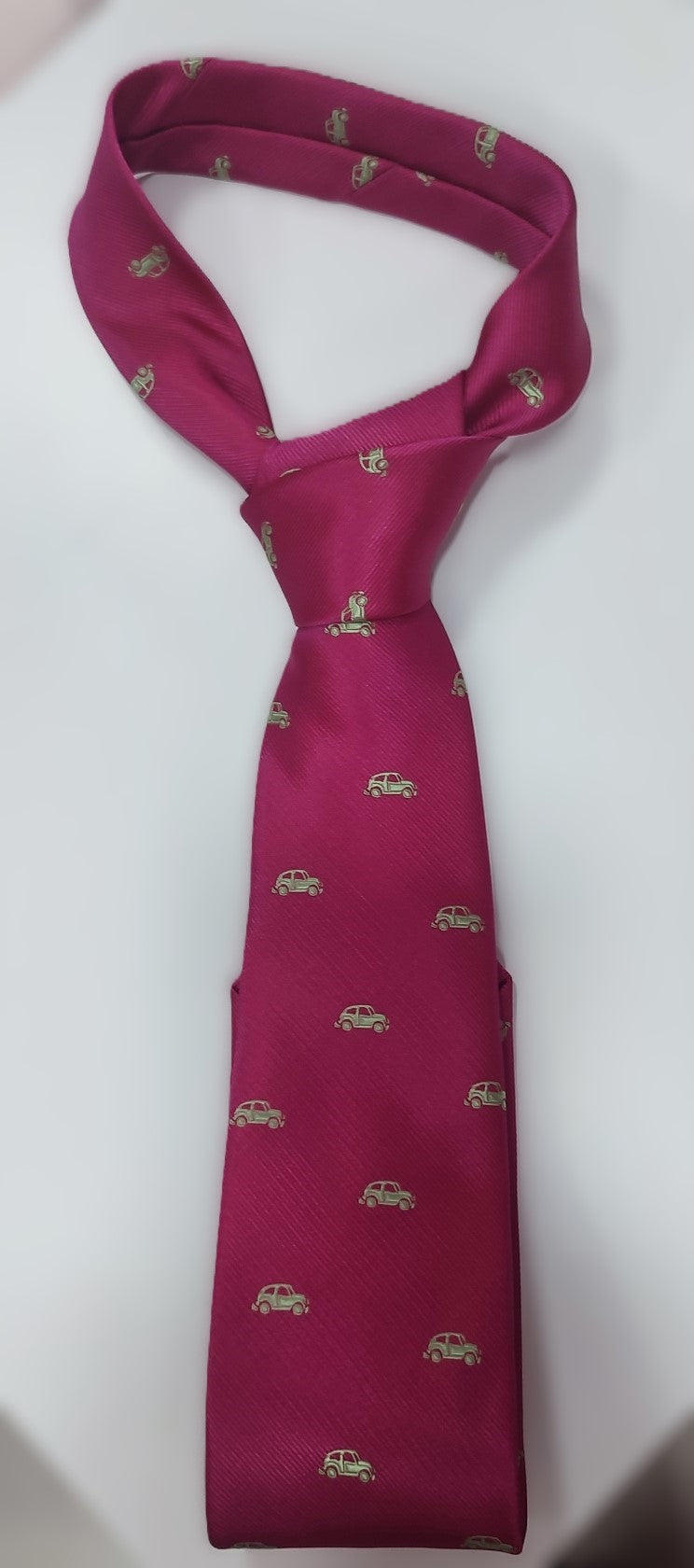 CORBATA BUGAMBILLA ESTAMPADO COCHE