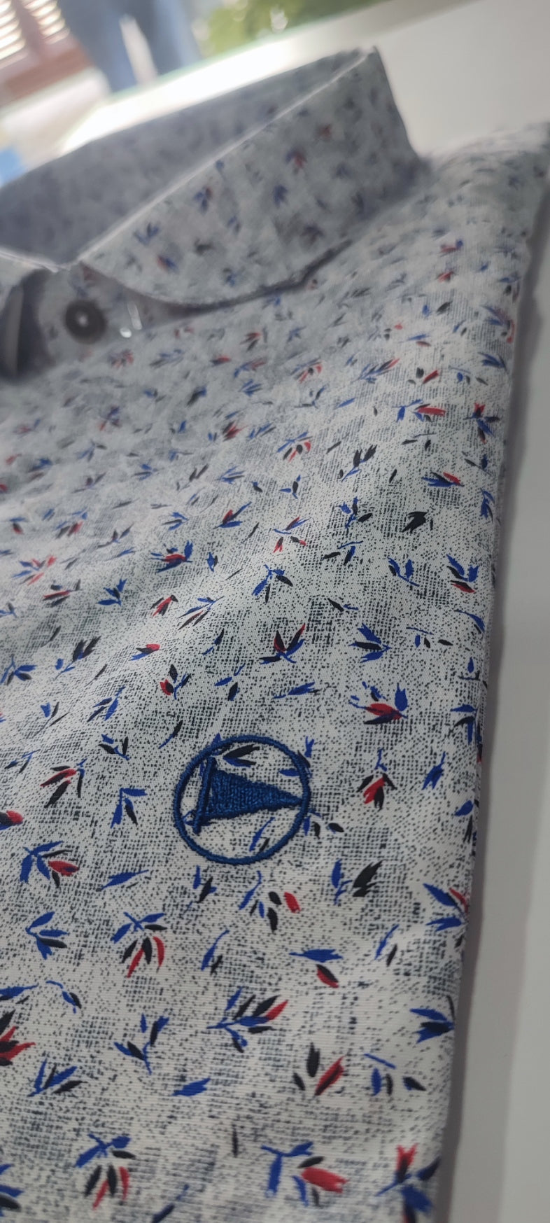 CAMISA SLIM M/L ESTAMPADO COLOR