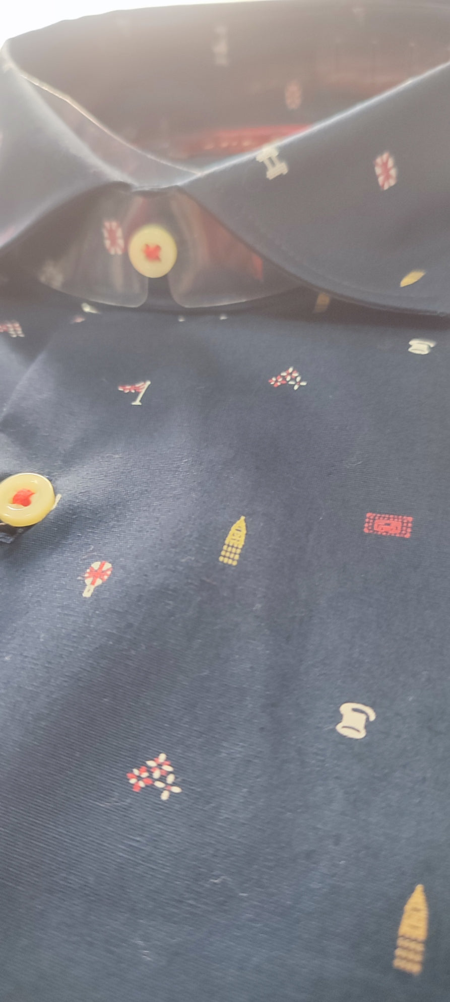 CAMISA SLIM M/L ESTAMPADA