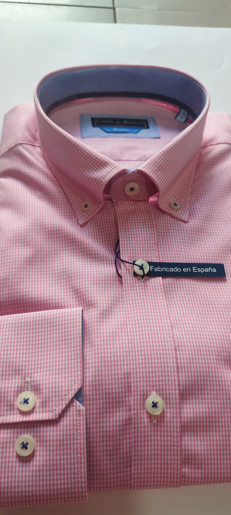 CAMISA MANGA CUADROS BICHI