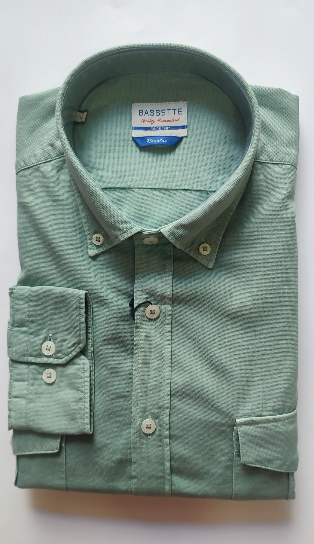 CAMISA DOBLE BOLSILLO VERDE