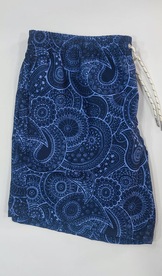 BAÑADOR AZUL ESTAMPADO