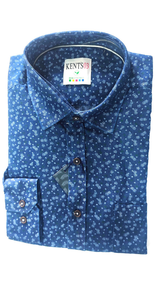 CAMISA  SLIM  M/L VAQUERA ESTAMPADA