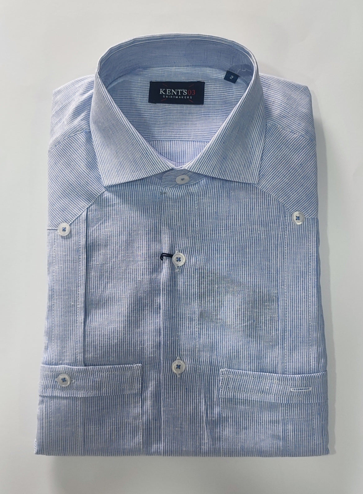 GUAYABERA AZUL RAYA