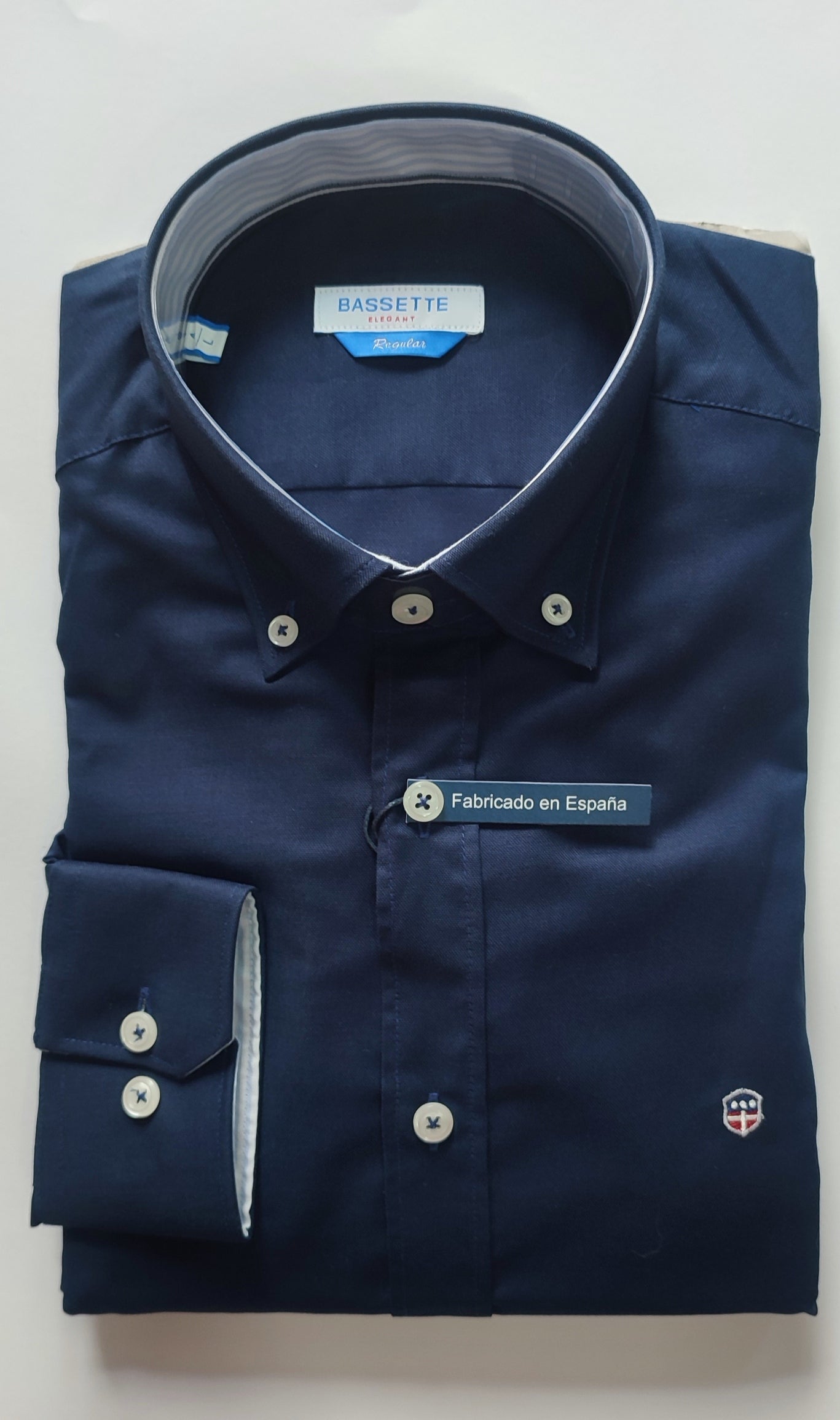 CAMISA OXFORD AZUL MARINO