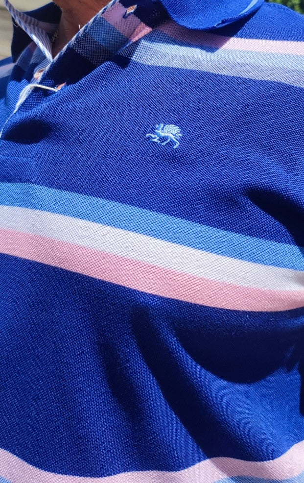 POLO AZUL RAYAS
